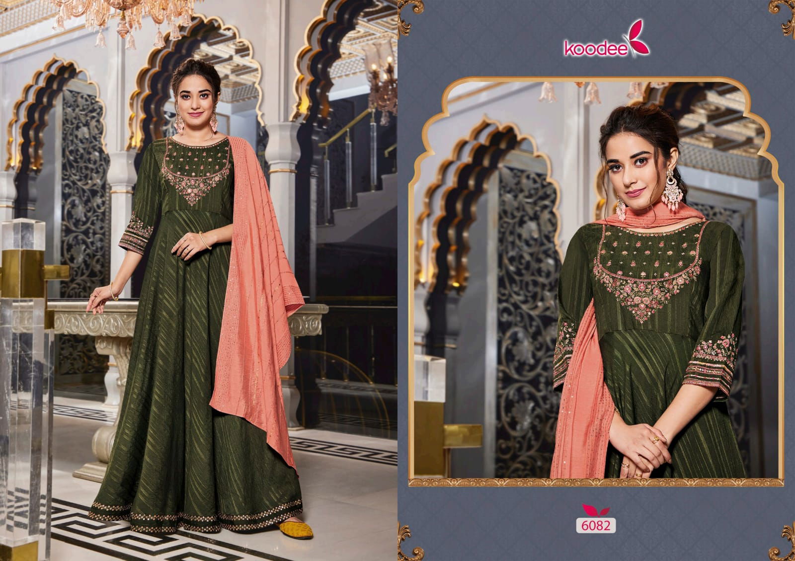 Sundra 3 By Koodee Wedding Wear Long Gown With Dupatta Wholesale Price In Surat
